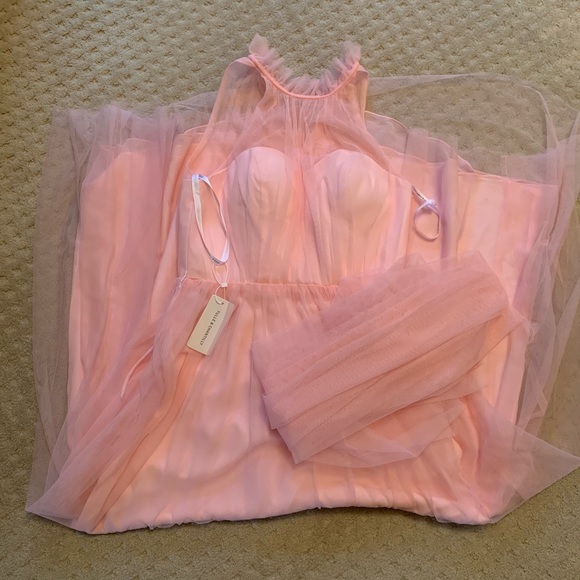 Tulle and chantilly pink dress. - Picture 2 of 3